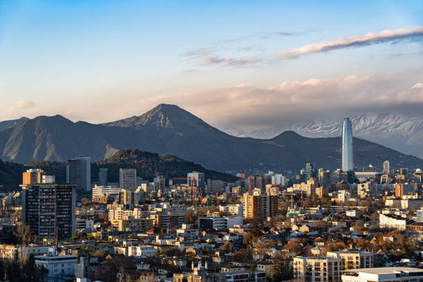 Modernos arranha-céus de Santiago